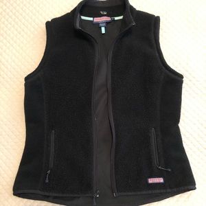 Vineyard Vines Black Women Vest Size L